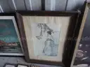 Lot of assorted paintings, prints, and other artwork (LOT #7)