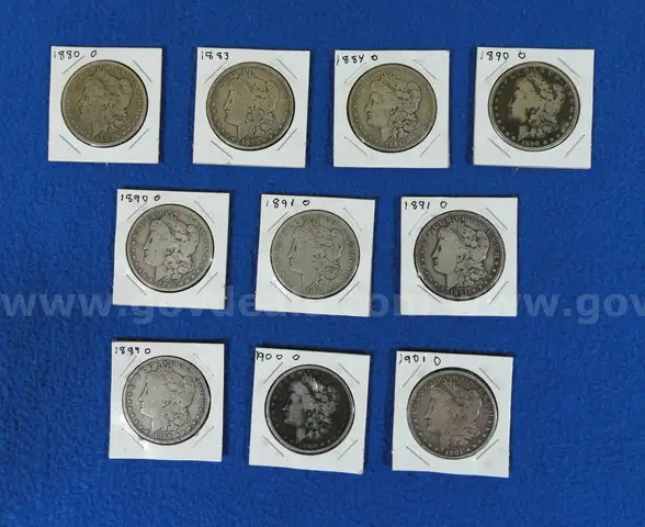 Lot of 10 Morgan Dollars