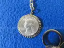 Lot of 5 Keychains (incl. Silver Washington Quarters)