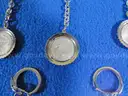 Lot of 5 Keychains (incl. Silver Washington Quarters)