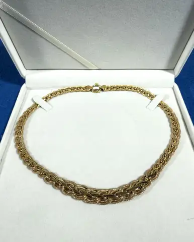 Elegant 14K Italian Gold Necklace - 16.21g, Stunning Craftsmanship