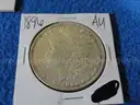 Lot of Six Morgan Dollars (Condition Marked AU) (Lot #3)