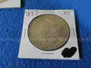Lot of Six Morgan Dollars (Condition Marked XF, F, CHXF, VF+, XF+) (Lot #5)