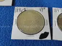 Lot of Six Morgan Dollars (Condition Marked XF, F, CHXF, VF+, XF+) (Lot #5)