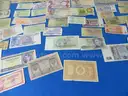 Lot of 63 Foreign Paper Currencies (Lot #10)