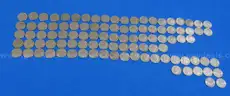 Collection of 100 Kennedy Half-Dollars (1971, 1972, 1973, 1974, Bicentennial) (Lot #11)