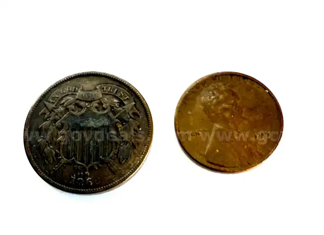 ERROR Coins - 186? 2 Cent Piece &#x26; 195?-S Lincoln Penny