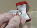 Sterling Silver Ring with Genuine Diamonds