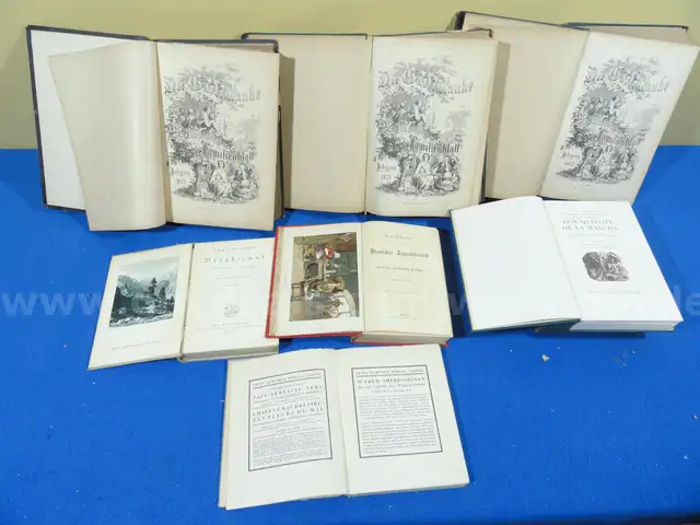 Lot of 7 Antique GERMAN Books