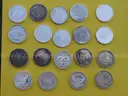 Unique Collection of 19 Silver Rounds (1 Troy Ounce .999 Fine Silver Each)