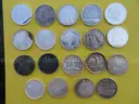 Unique Collection of 19 Silver Rounds (1 Troy Ounce .999 Fine Silver Each)