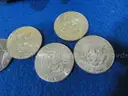Two Rolls (40 Coins) of Uncirculated 90% Silver 1964-P &#x26; 1964-D Kennedy Half Dollars - (Lot #2)