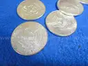 Two Rolls (40 Coins) of Uncirculated 90% Silver 1964-P &#x26; 1964-D Kennedy Half Dollars - (Lot #2)