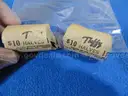 Two Rolls (40 Coins) of Uncirculated 90% Silver 1964-P &#x26; 1964-D Kennedy Half Dollars - (Lot #6)