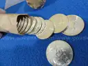 Two Rolls (40 Coins) of Uncirculated 90% Silver 1964-P &#x26; 1964-D Kennedy Half Dollars - (Lot #6)