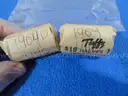 Two Rolls (40 Coins) of Uncirculated 90% Silver 1964-P &#x26; 1964-D Kennedy Half Dollars - (Lot #7)