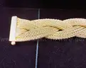 Timeless 18K Gold Woven Masterpiece Bracelet 28.04 g! (European Hallmarks)