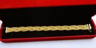 Timeless 18K Gold Woven Masterpiece Bracelet 28.04 g! (European Hallmarks)