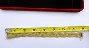 Timeless 18K Gold Woven Masterpiece Bracelet 28.04 g! (European Hallmarks)