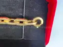 Bold 18K Gold Geometric Link Bracelet 16.61 g (European Hallmarks)