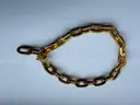 Bold 18K Gold Geometric Link Bracelet 16.61 g (European Hallmarks)