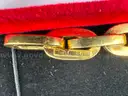 Bold 18K Gold Geometric Link Bracelet 16.61 g (European Hallmarks)