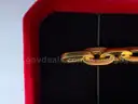 Bold 18K Gold Geometric Link Bracelet 16.61 g (European Hallmarks)