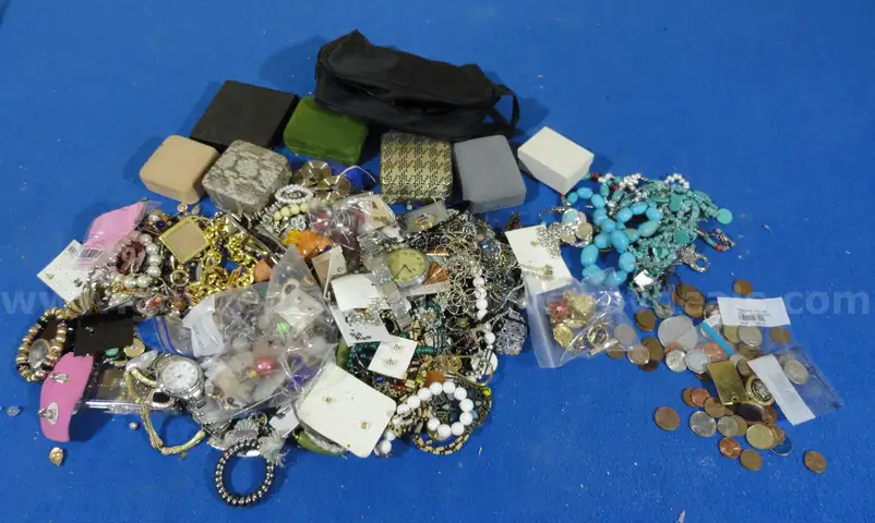 Lot of Jewelry, Coins, Watches -  (9.2 lbs)