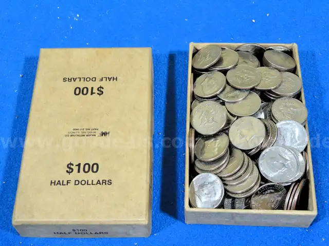 Lot of 200 Kennedy Half Dollars ($100 Face Value) in Box.