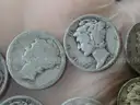 Stash of 1,000 Mercury Dimes - 90% Silver, $100 Face Value (Mixed VF to Worn)