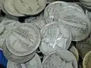Stash of 1,000 Mercury Dimes - 90% Silver, $100 Face Value (Mixed VF to Worn)