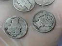 Stash of 1,000 Mercury Dimes - 90% Silver, $100 Face Value (Mixed VF to Worn)