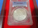 Brilliant 1887 Morgan Dollar &#x2013; PCGS MS63 &#x2013; In Elegant Gift Box (Lot #6)