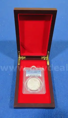 Brilliant 1889 Morgan Dollar &#x2013; PCGS MS63 &#x2013; In Elegant Gift Box (Lot #10)