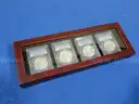 Lot of 4 Brilliant Morgan Dollars &#x2013; PCGS MS63 &#x2013; In Elegant Gift Box (Lot #11)