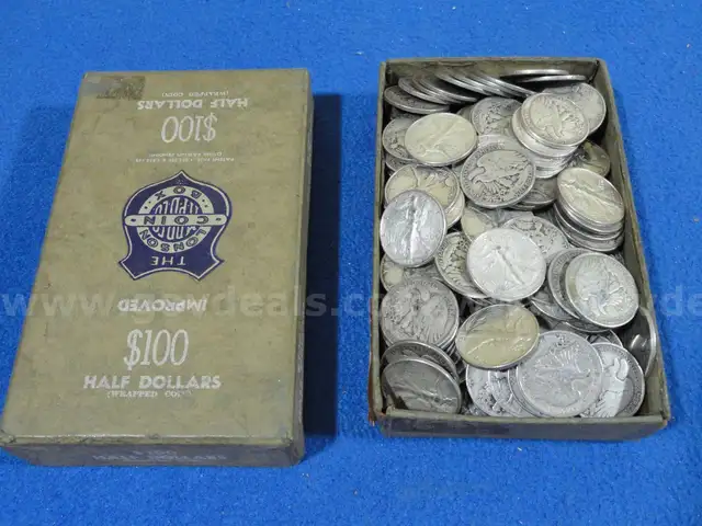 Stash of 200! Walking Liberty - 90% Silver, $100 Face Value (Mixed VF to Worn)