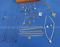 Large Lot of Gold and Silver Jewelry in Musical Jewelry Box