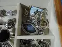Large Lot of Gold and Silver Jewelry in Musical Jewelry Box