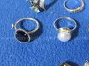 Large Lot of Gold and Silver Jewelry in Musical Jewelry Box
