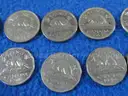 CANADA - 238 Coins Lot &#x2013; Oldest 1913 &#x2013; Nickels, Dimes, Quarters, Large Cents &#x26; More!