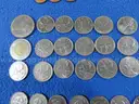 CANADA - 238 Coins Lot &#x2013; Oldest 1913 &#x2013; Nickels, Dimes, Quarters, Large Cents &#x26; More!