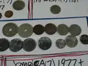 281 Coins Lot  - 52 WORLD COUNTRIES/TERRITORIES - Oldest 1800!!