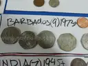 281 Coins Lot  - 52 WORLD COUNTRIES/TERRITORIES - Oldest 1800!!