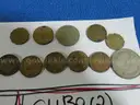 281 Coins Lot  - 52 WORLD COUNTRIES/TERRITORIES - Oldest 1800!!