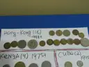 281 Coins Lot  - 52 WORLD COUNTRIES/TERRITORIES - Oldest 1800!!