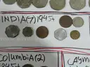 281 Coins Lot  - 52 WORLD COUNTRIES/TERRITORIES - Oldest 1800!!