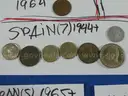 281 Coins Lot  - 52 WORLD COUNTRIES/TERRITORIES - Oldest 1800!!