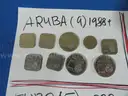 281 Coins Lot  - 52 WORLD COUNTRIES/TERRITORIES - Oldest 1800!!