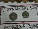 281 Coins Lot  - 52 WORLD COUNTRIES/TERRITORIES - Oldest 1800!!