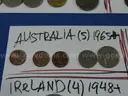 281 Coins Lot  - 52 WORLD COUNTRIES/TERRITORIES - Oldest 1800!!